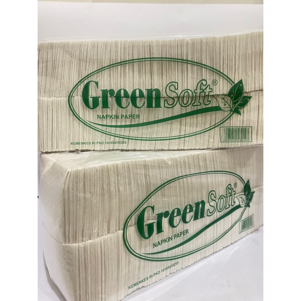 TISU GREEN SOFT NAPKIN PAPER BDL ISI 2 {PAKET 5}