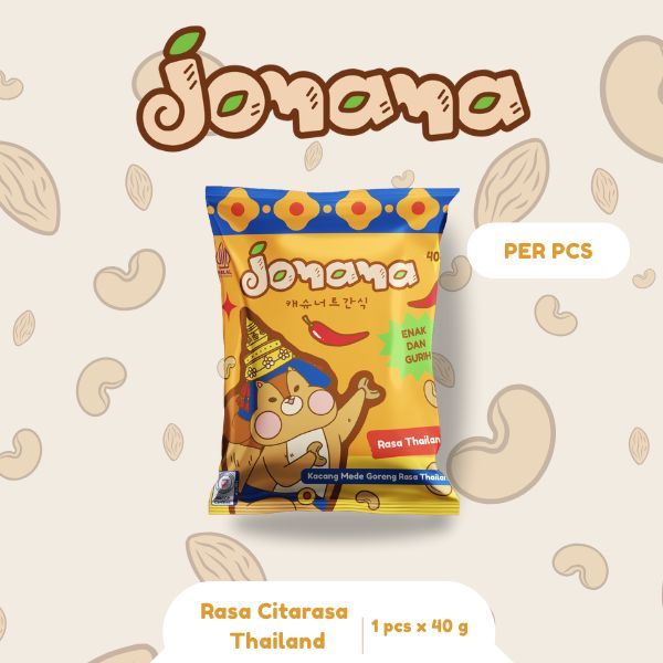 

Jomama - Kacang Mede Goreng Citarasa Thailand 40gr Snack Cemilan Jajanan Kacang