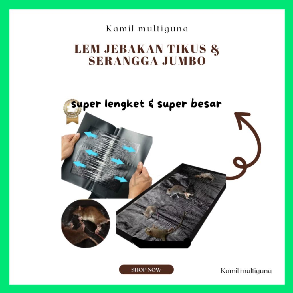 jebakan tikus jumbo lem perangkap tikus jumbo besar lem jebakan tikus pembasmi tikus lem tikus jumbo