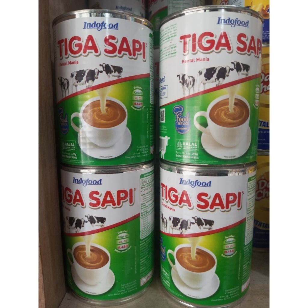 

Tiga Sapi Susu Kental Manis 490gr