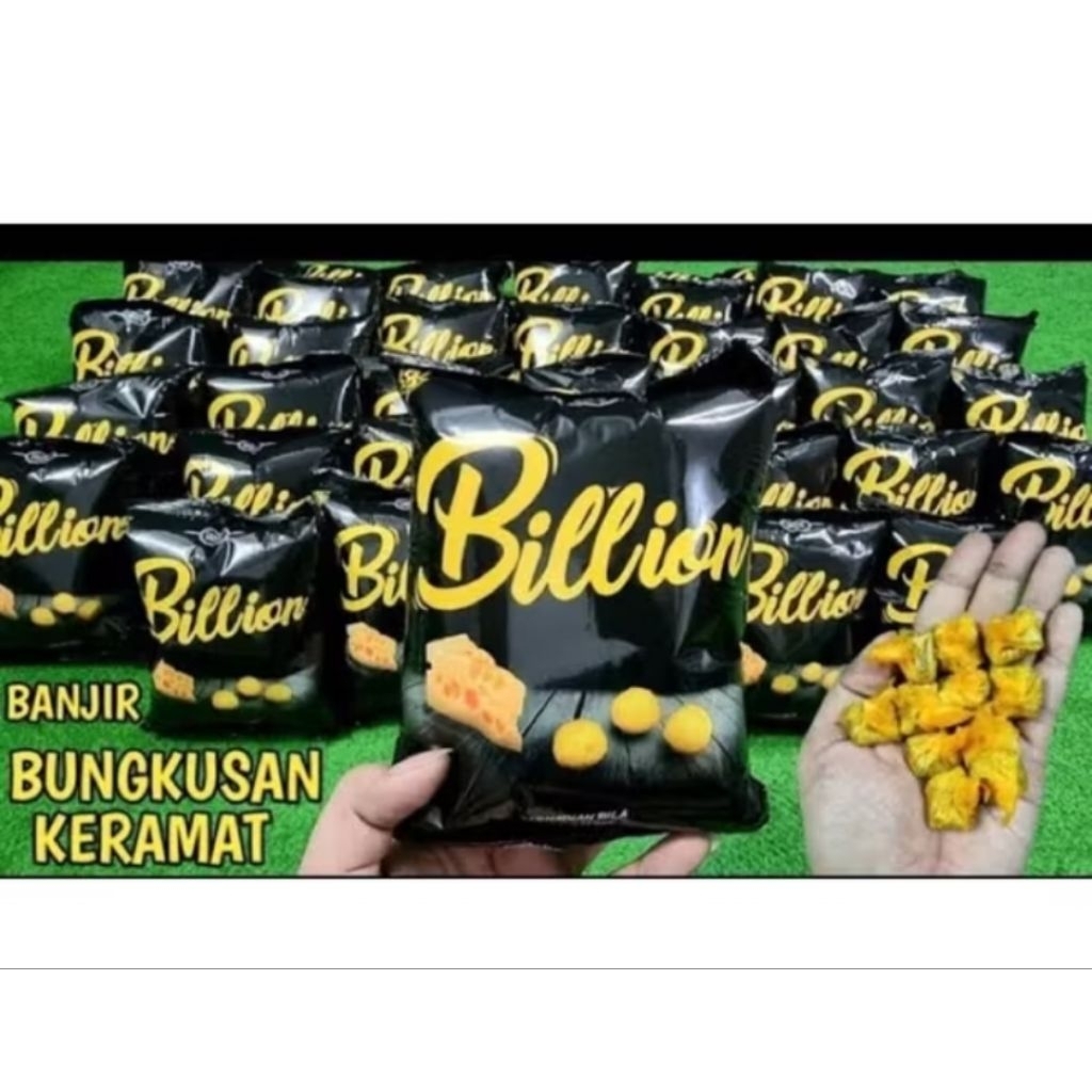 

Snack Ciki Billion Kemasan 1Pack isi 10pcs (Berhadiah)