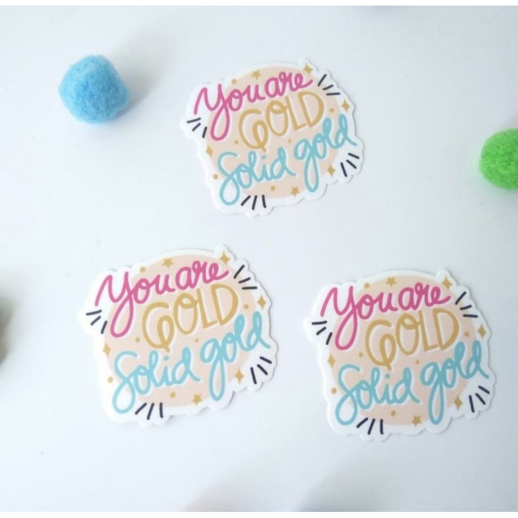 

Bright Bloom Stiker tumbler vinyl doff matte / stiker afirmasi /stiker Aesthetic