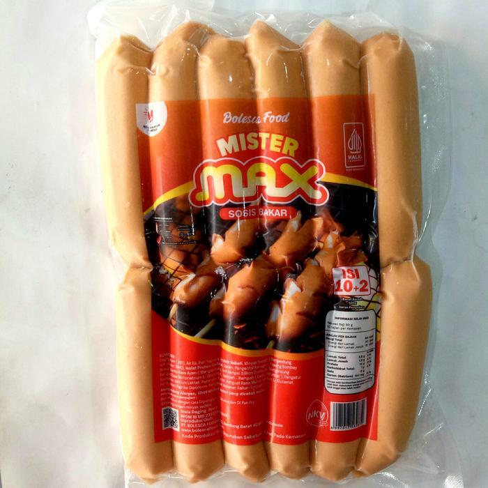 

Mister MAX Sosis Bakar 500gr, isi 12bj