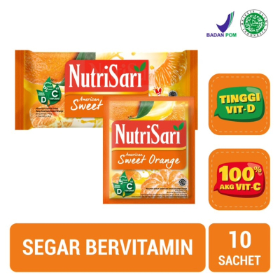 

NutriSari American Sweet Orange Minuman Buah Vitamin C 10 x 14 g