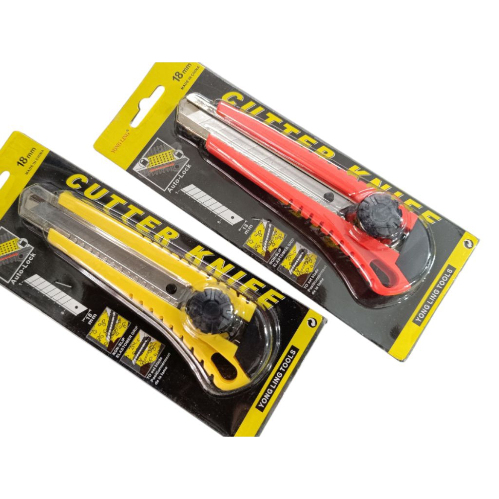 

Pisau cutter 18mm warna random