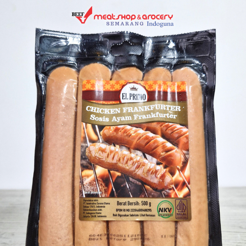 

EL PRIMO CHICKEN FRANKFURTER SAUSAGE 500 GRAM