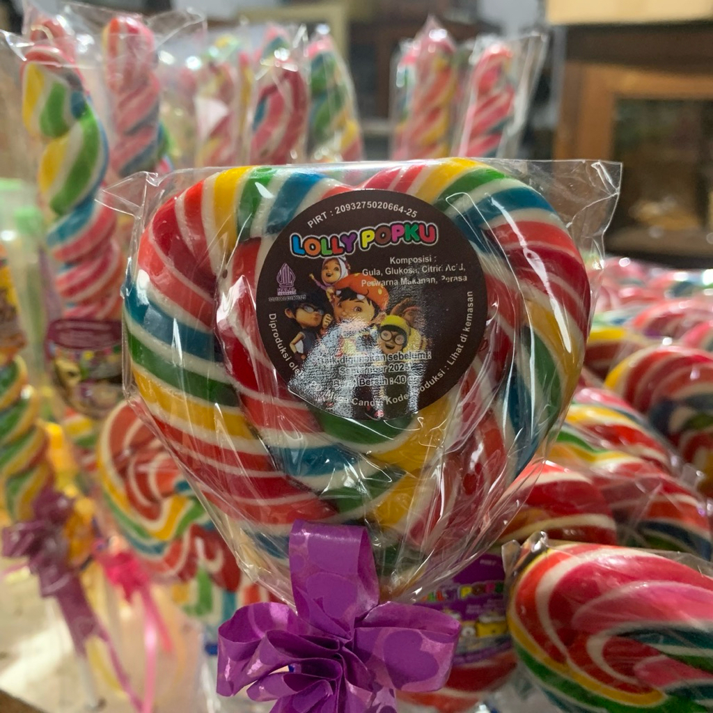 

HALAL PERMEN GULA GULA MANIS BENTUK HATI / SPIRAL