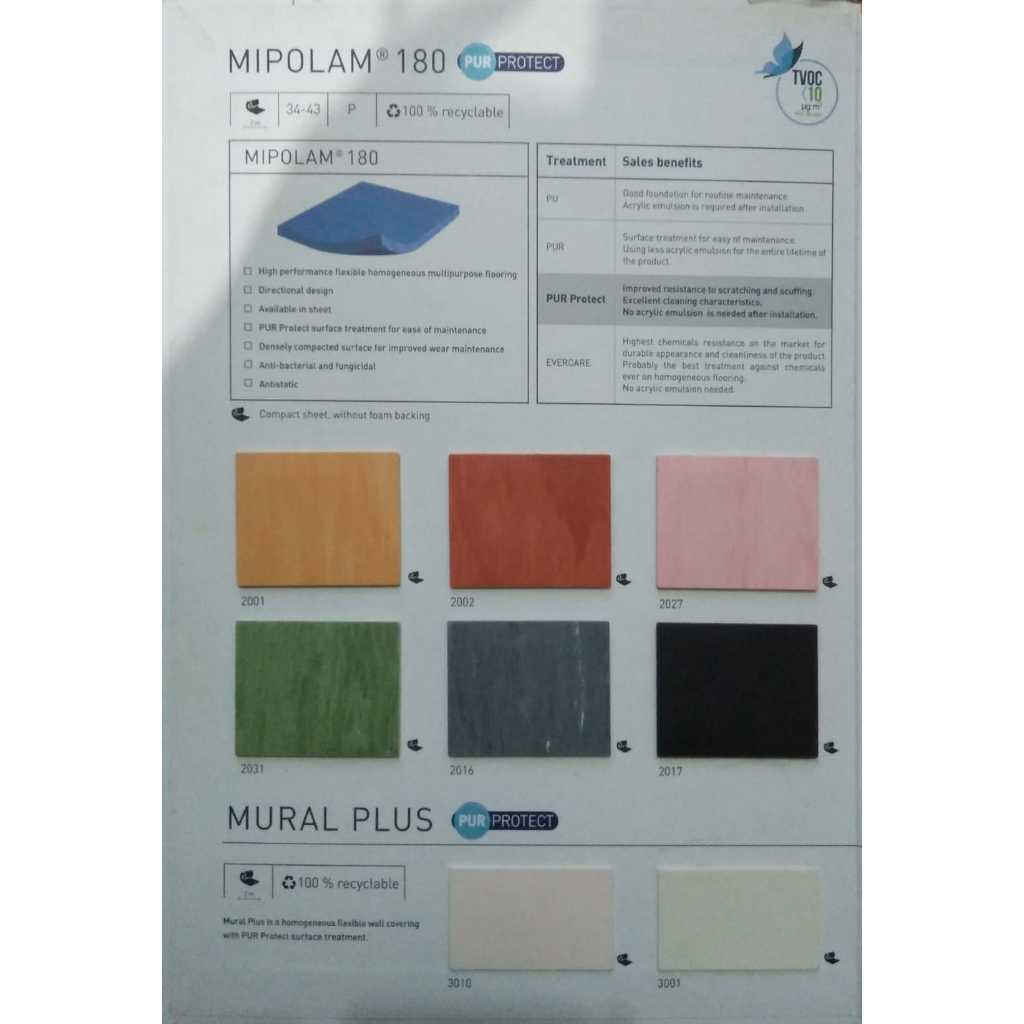 Karpet Vinyl Roll Gerflor Mipolam 180 Lantai Rumah Sakit