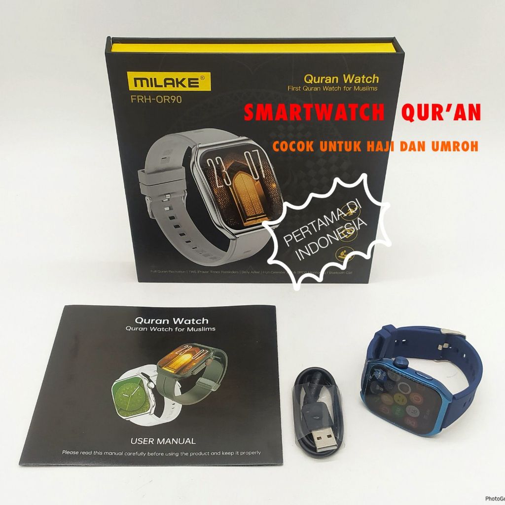 Smartwatch QUR'AN Watch MILAKE FRH-OR90 Quran Jam Tangan AlQuran Haji Umroh Arab Saudi