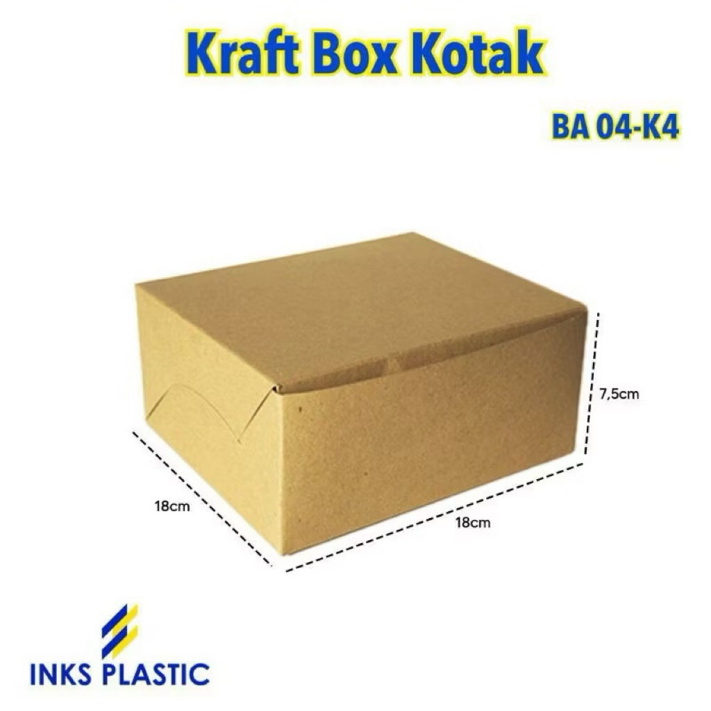 

KRAFT BOX KOTAK COKLAT 18x18 CM (10 PCS)