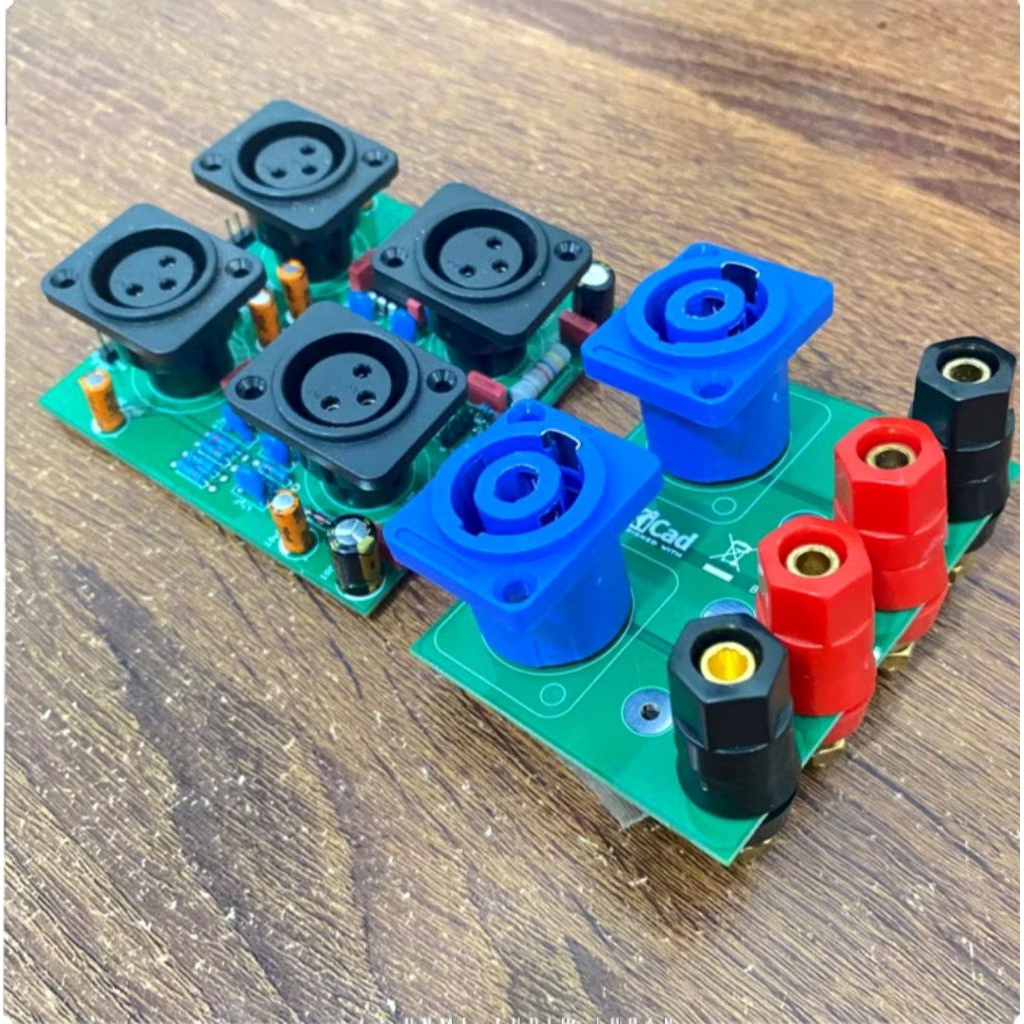 Kit Panel Belakang Dobel Layer Box N7000 Dan N9000 Lengkap Speakon Biding Gold Dan Socket Canon