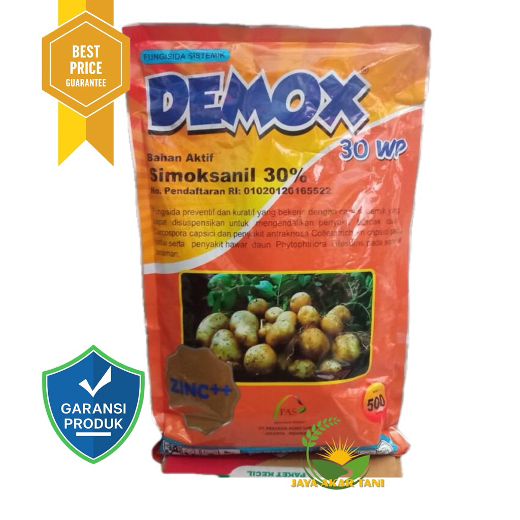 DEMOX 30 WP Fungisida Sistemik Simoksanil 30% Anti Hawar & Antraknosa