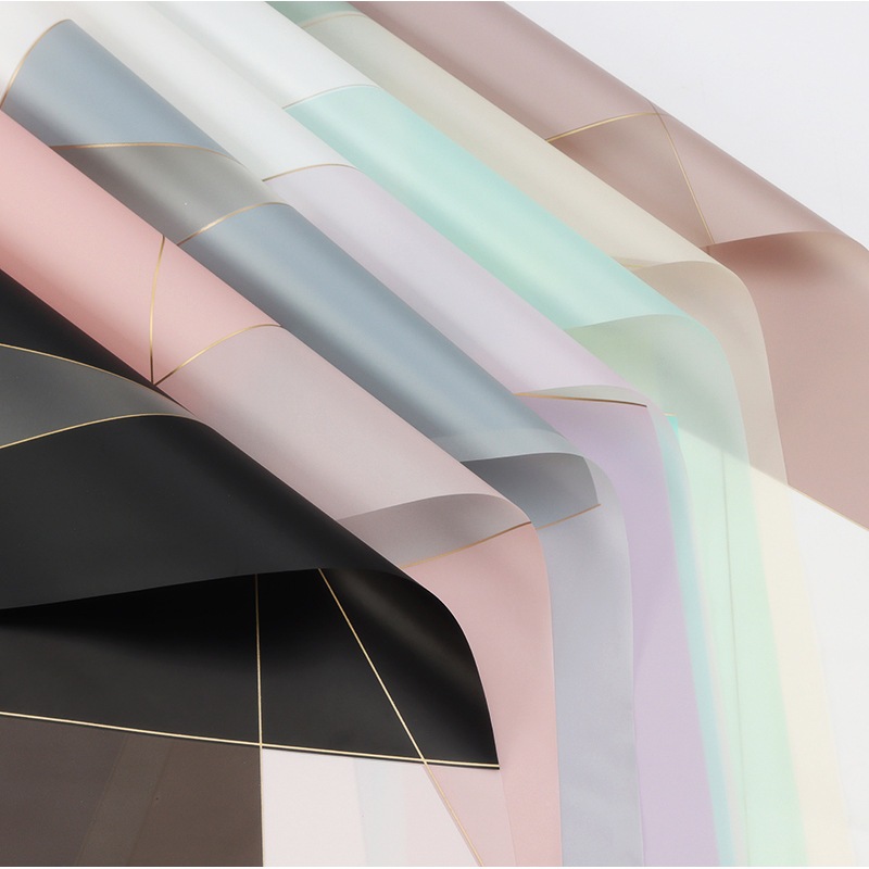 

20 LEMBAR Kertas Buket Bunga Flower Wrapping Cellophane Paper Florist Motif Nosha Magnetic Line KB6063