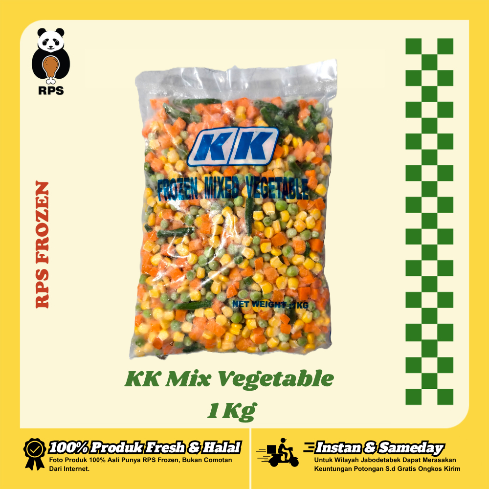 

KK Mix Vegetable 4 Ways 1 Kg, Sayuran Frozen, Sayur Campur Mix