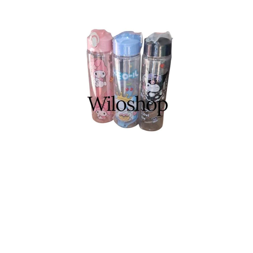 Botol minum karakter botol minum anak botol minum lucu/botol minum sanrio/botol bening/botol viral