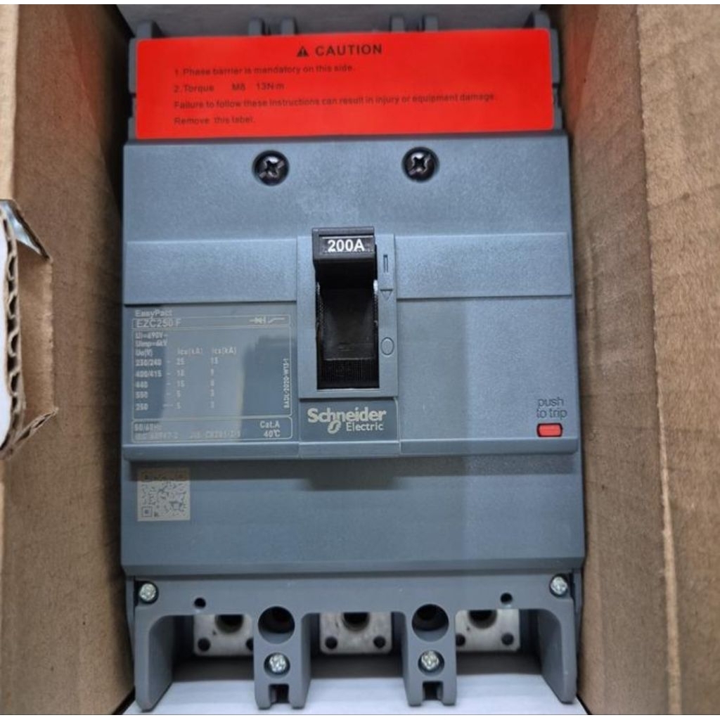 MCCB SCHNEIDER 3P 200A EZC250F3200/MCCB 3P 200A SCHNEIDER ORIGINAL