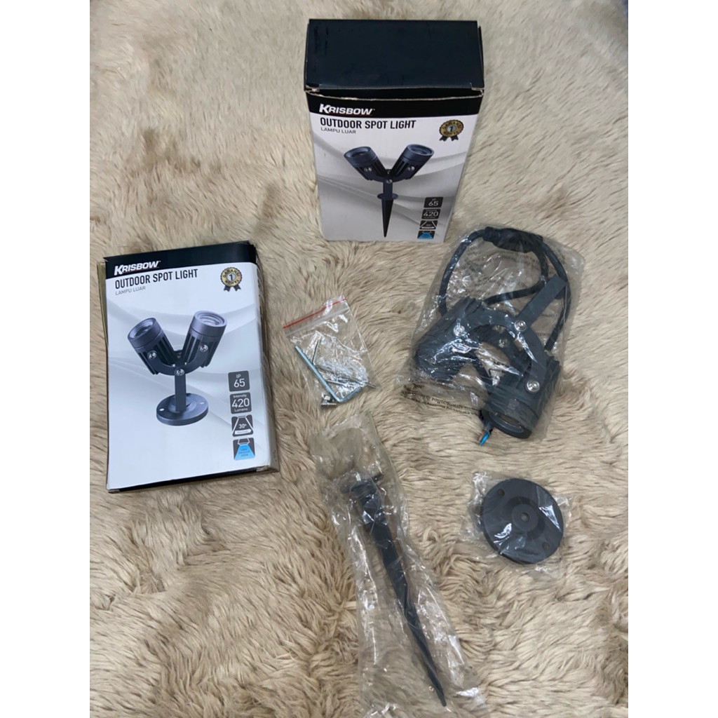 azko krisbow outdoor spotlight / lampu luar