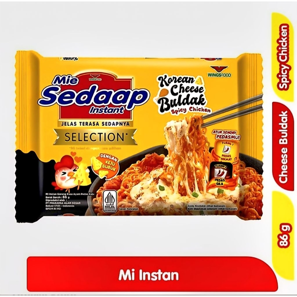 

SEDAAP MI INSTAN KOREAN KEJU BULDAK 86gr