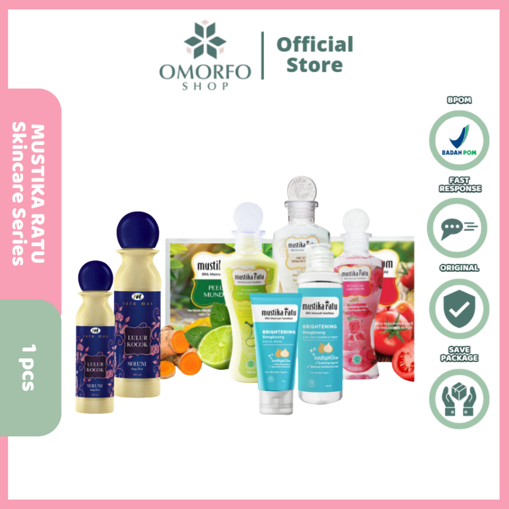 Mustika Ratu | Brightening Bengkoang Facial Wash | 2 in 1 Face Cleanser & Toner | Peeling Mundisari 