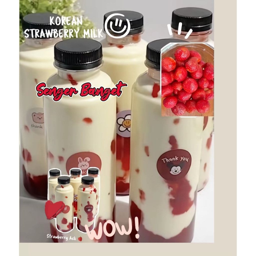

Minuman Strawberry milk korean