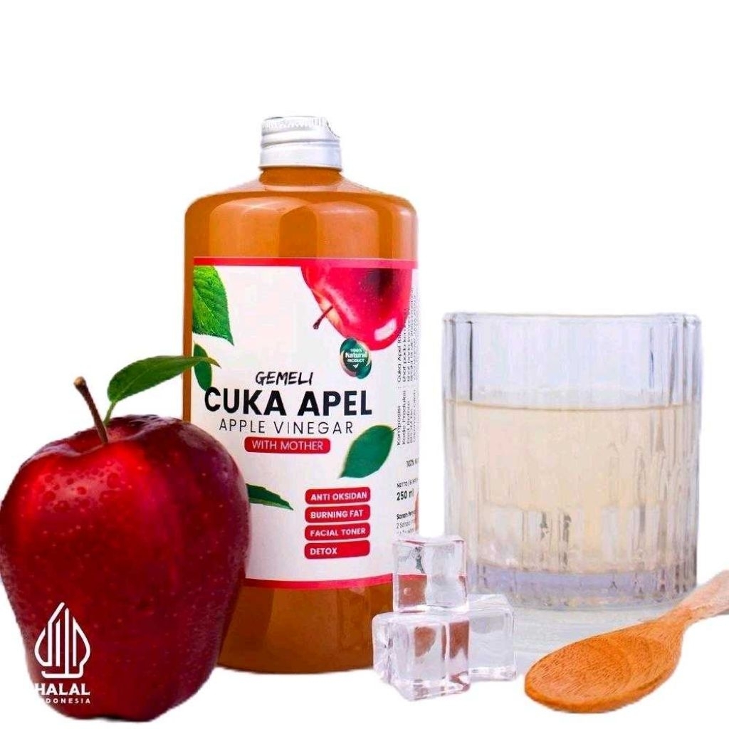 

Ship8317 [TERLARIS] GEMELI Cuka Apel Premium 500ml Dengan Mother Alami