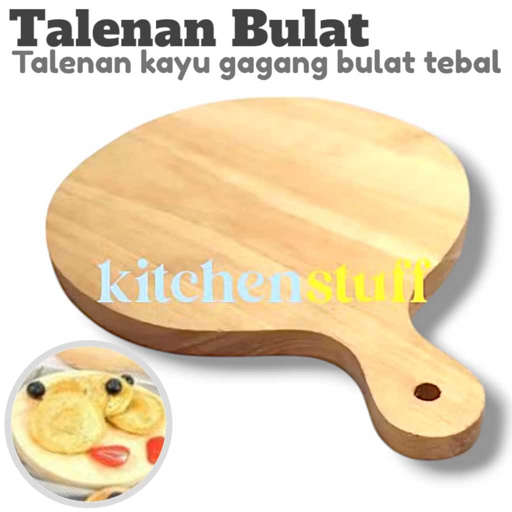 Talenan kayu Talenan daging Talenan bulat
