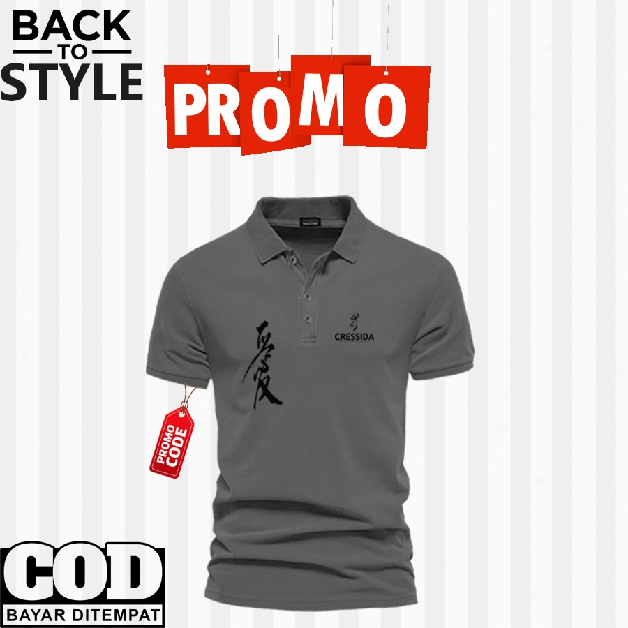 Kaos poloT-Shirt Polo  Dewasa Kaos Kerah 7012 Hitam Pria Kaos polo Polosan Pria/wanita