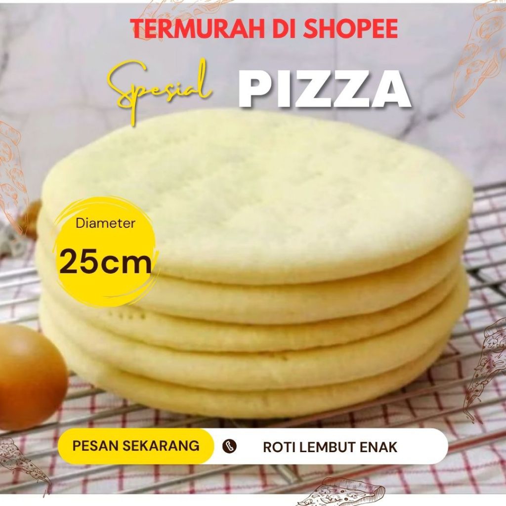 Roti Base Pizza 25cm / Roti Pizza / Pizza Base