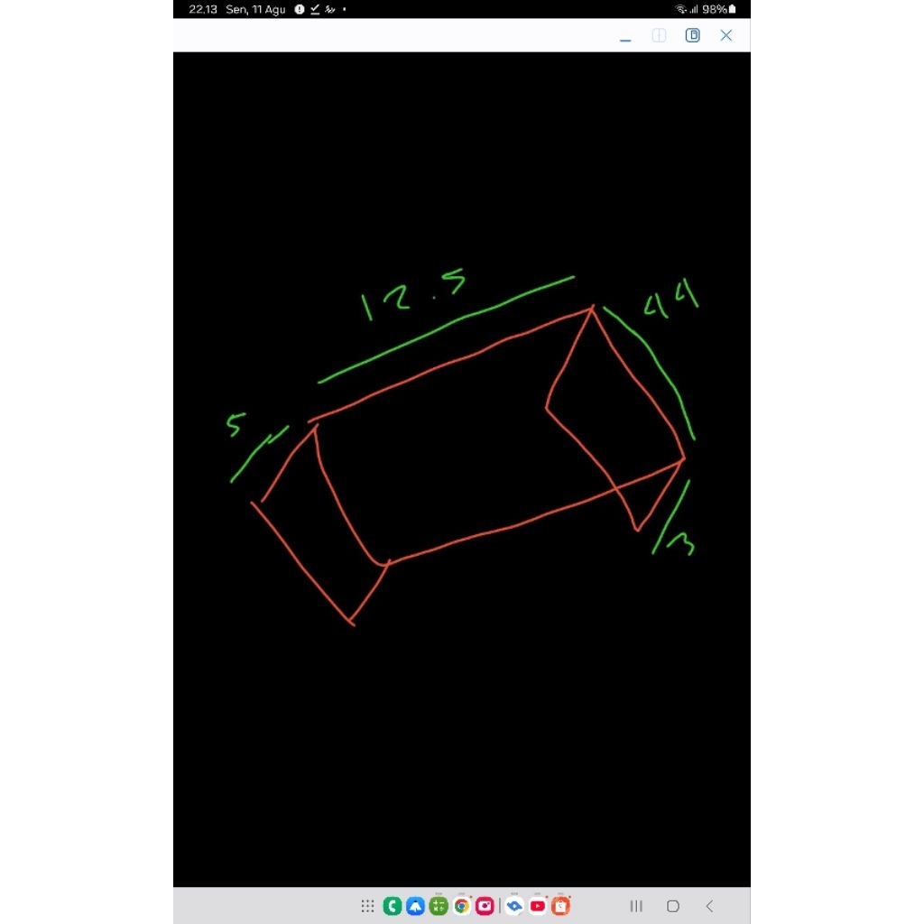 

stand akrilik panjang 12.5 x 44 cm bening 2mm