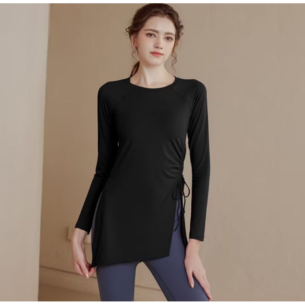 KAOS OLARAGA WANITA LENGAN PANJANG,BAJU OLARAGA WANITA LENGAN PANJANG GYM FITNES