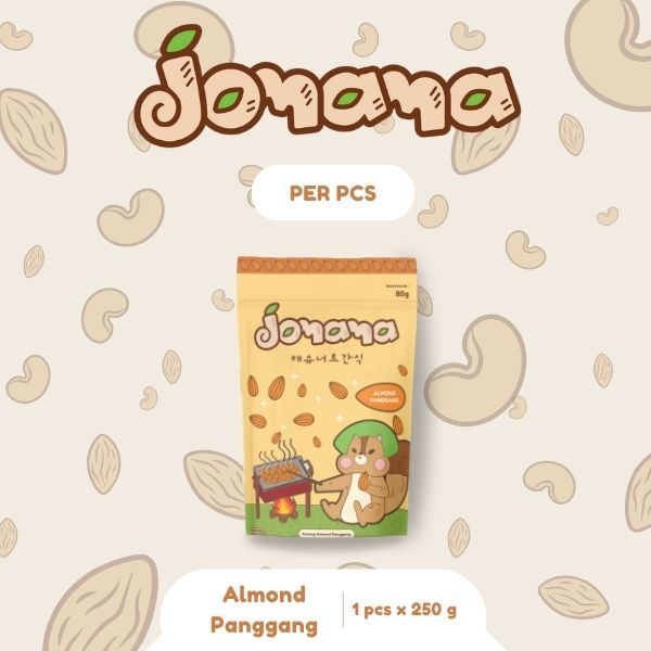 

Jomama - Kacang Mede Almond Panggang 250gr Snack Cemilan Jajanan