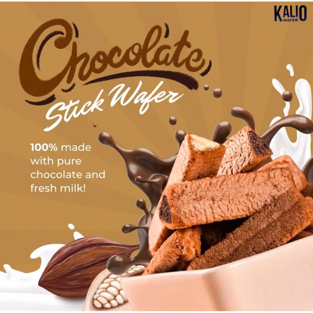 

KALIO KELIO Snack Coklat Vanila Renyah Box isi 24PCS Puff Pastry Segitiga KalioKelio