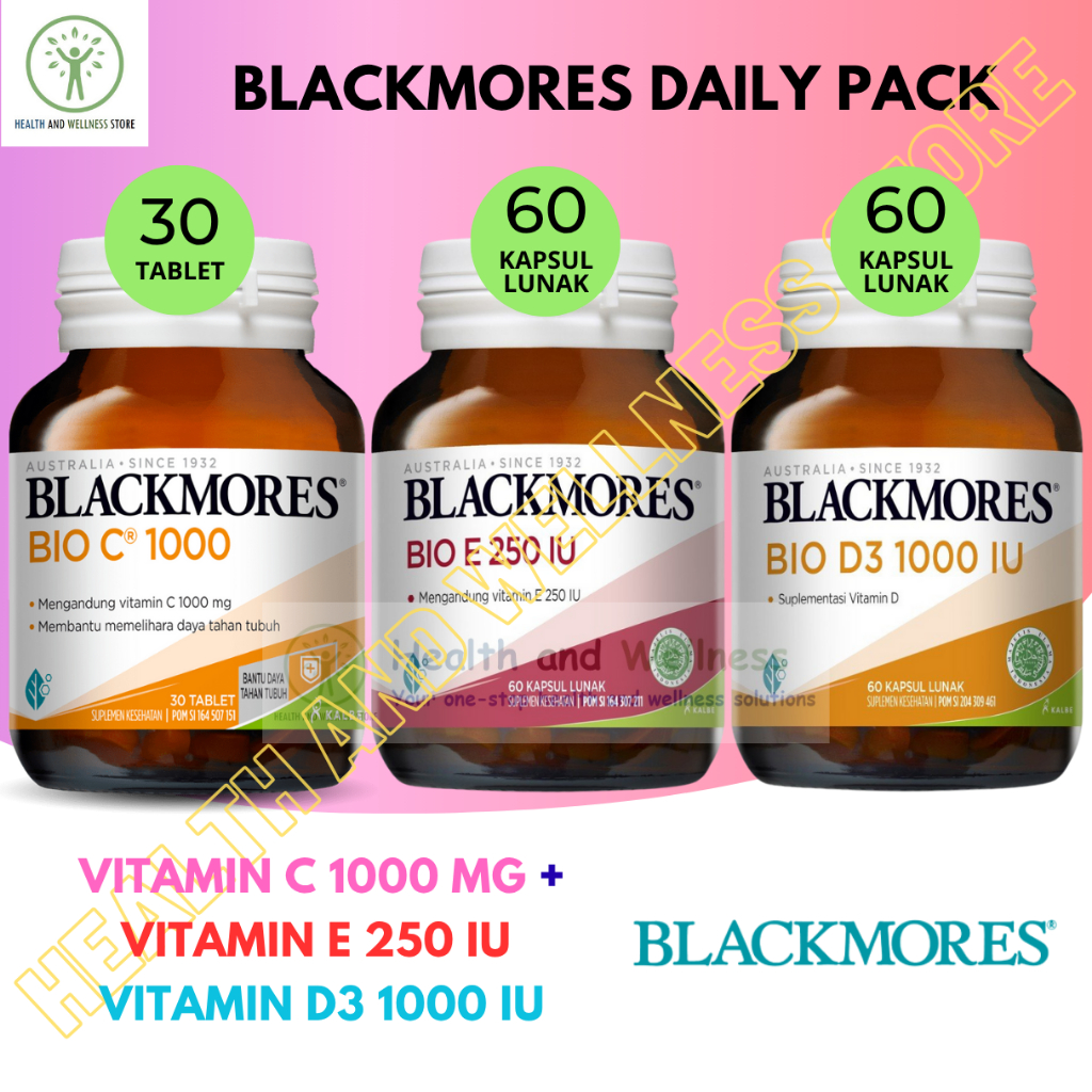 Blackmores Imun Lengkap Vitamin C 1000 Mg Vitamin D3 1000 Iu Vitamin E