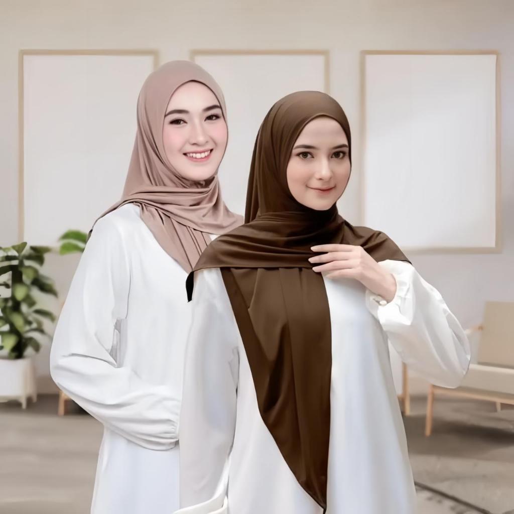 COD Hijab instan jersey segitiga citra kirana non pet size 80 x 80 cm