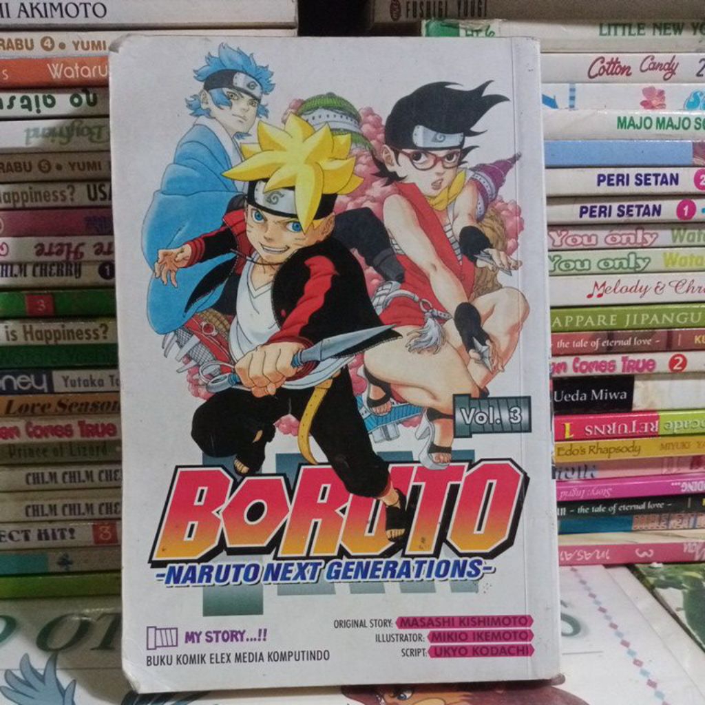 Komik BORUTO NARUTO NEXT GENERATIONS Vol 3,buku baik used seken bekas preloved original