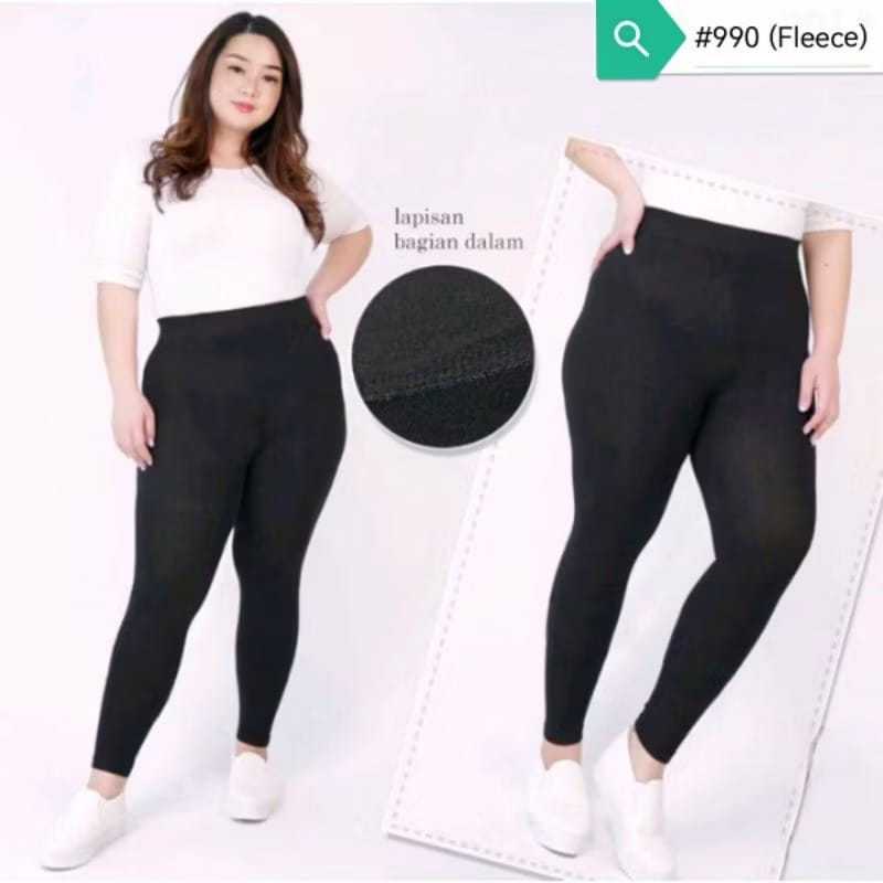 Legging Flecee Tebal Jumbo Highwaist / Leging Big Size Tebal / Leging Jumbo Tebal Polos