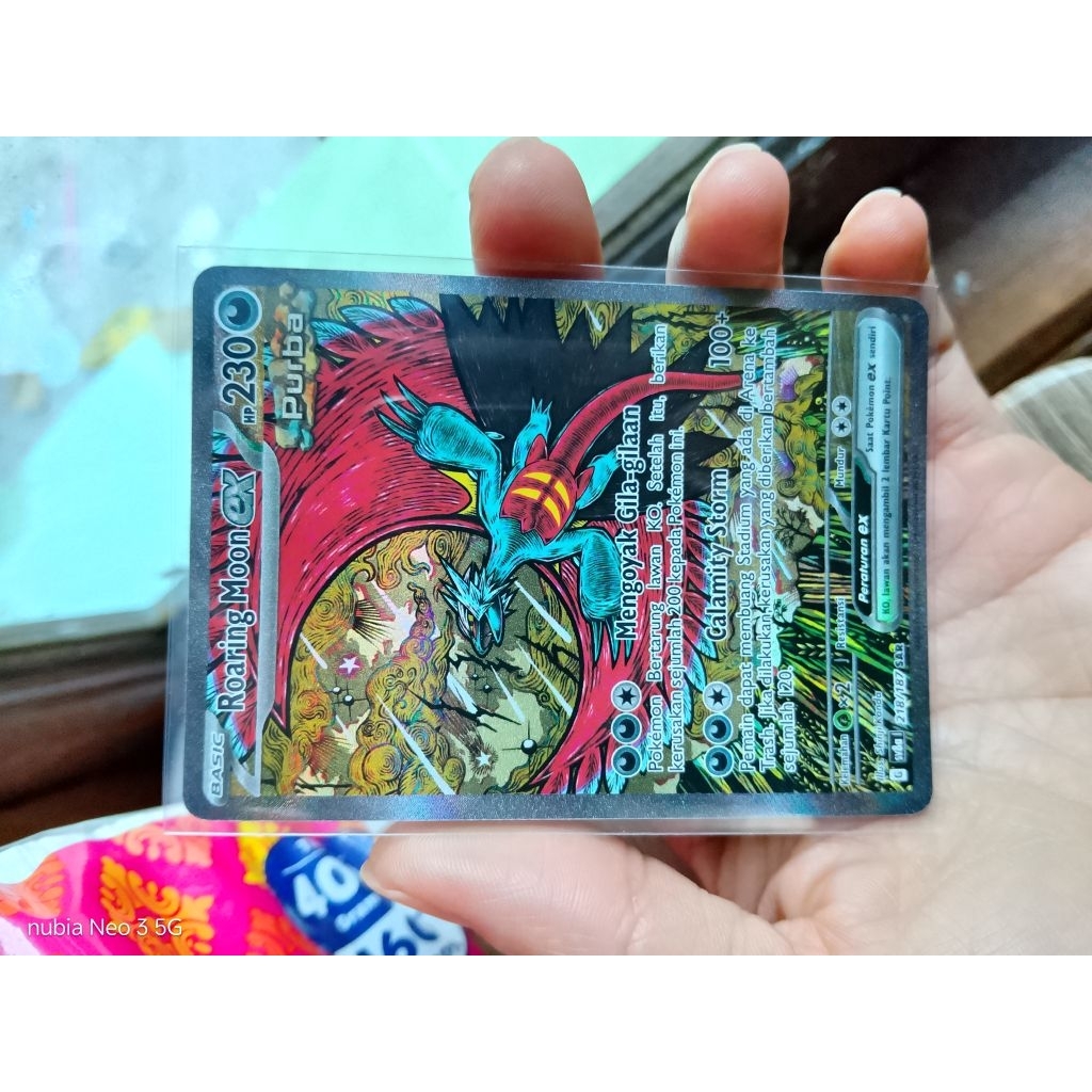 Roaring moon ex sar sv8a - Pokemon tcg Indonesia
