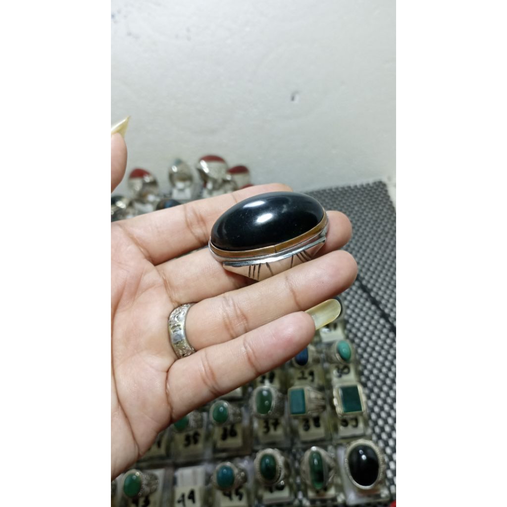 cincin bacan Batam bacan hitam  dim jumbo