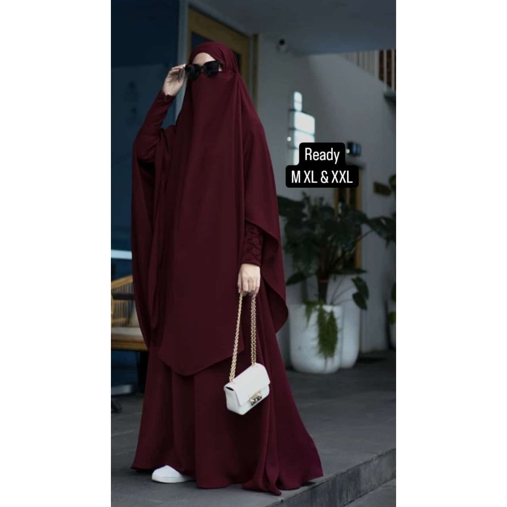 Savina Gamis set Khimar by Hanifah Muslimah