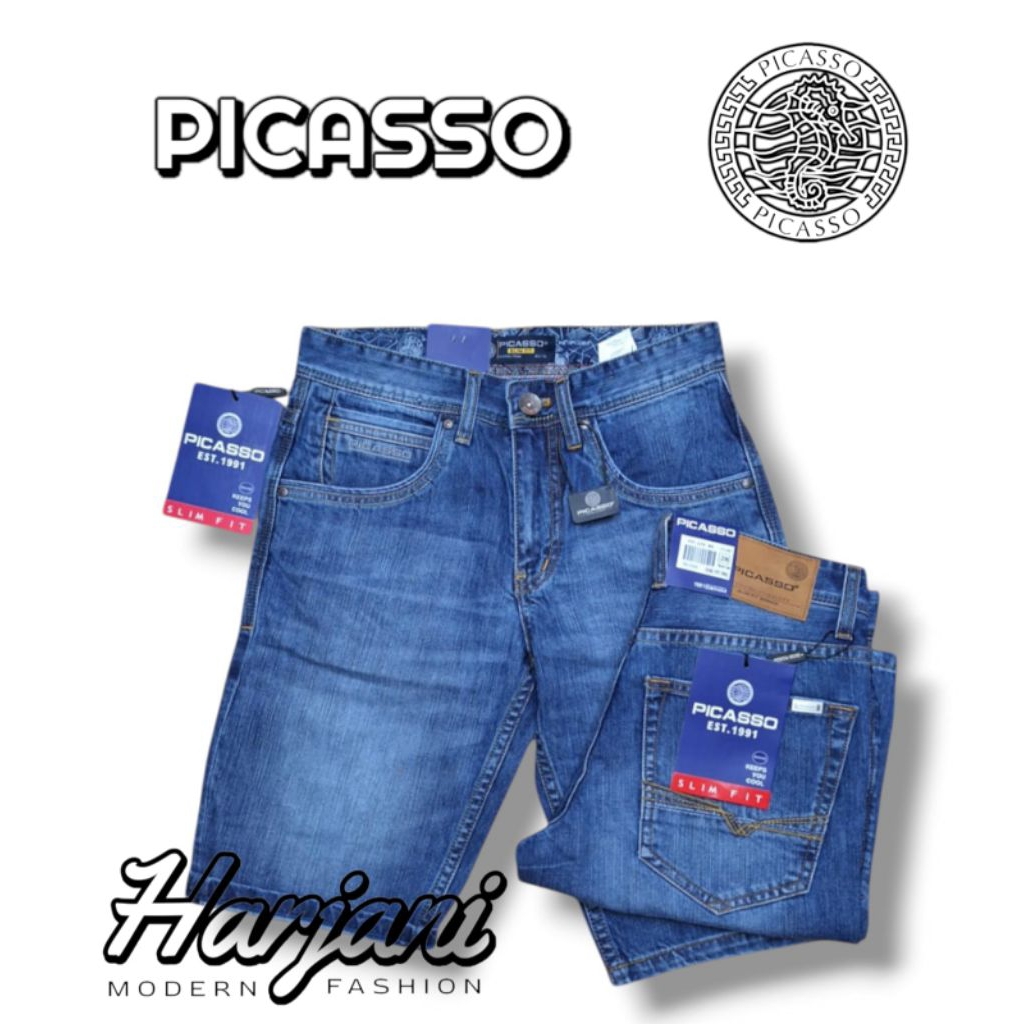 Celana Pendek Jeans Pria PICASSO ORIGINAL