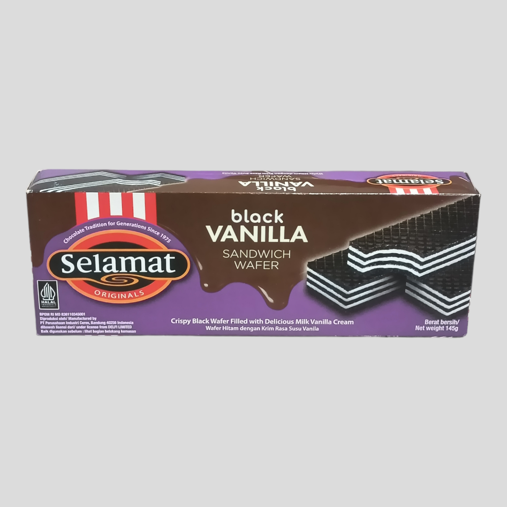

SELAMAT Wafer Chocolate, Double Coklat & Vanila 145gr