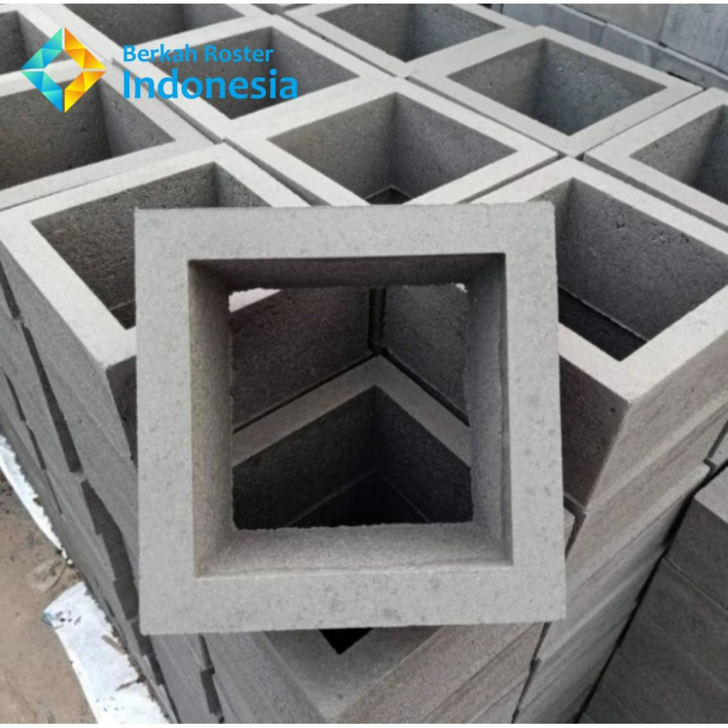 ROSTER BETON/ROSTER MINIMALIS/LOSTER BETON AESTETIC MOTIF KOTAK POLOS