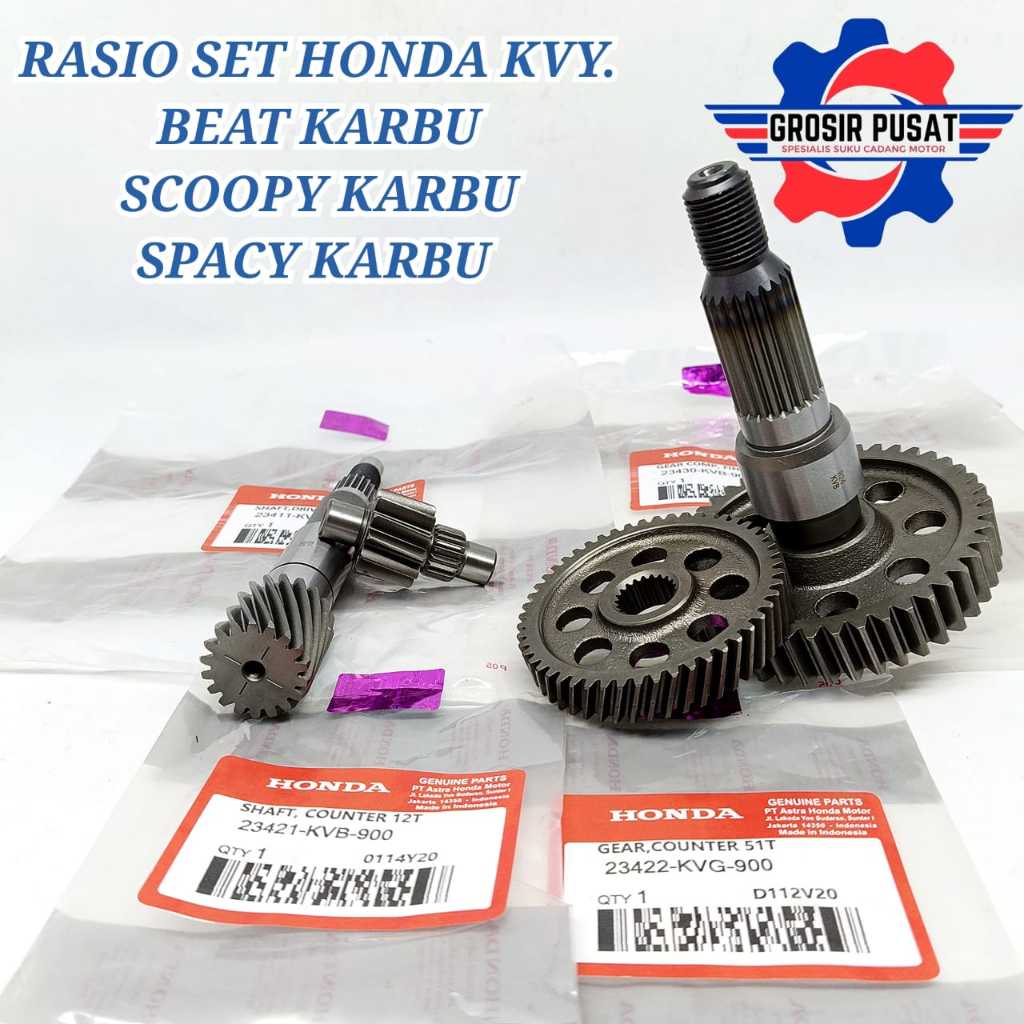 RASIO SET BEAT KARBU GIGI RASIO HONDA KVY BEAT KALBU GER RASIO ORI HONDA SCOOPY KARBU SPACY KARBU