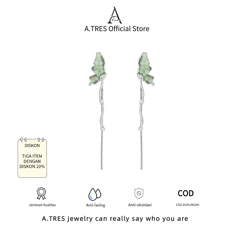 A.TRES Anting Titanium Anti Karat Dan Anti Luntur Anting Titanium Anting Korea Style Anting Lucu Ant