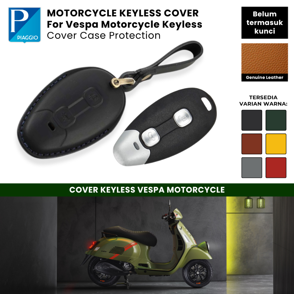 Gantungan Kunci Sepada Motor Vespa Matic Remote Control Keyless