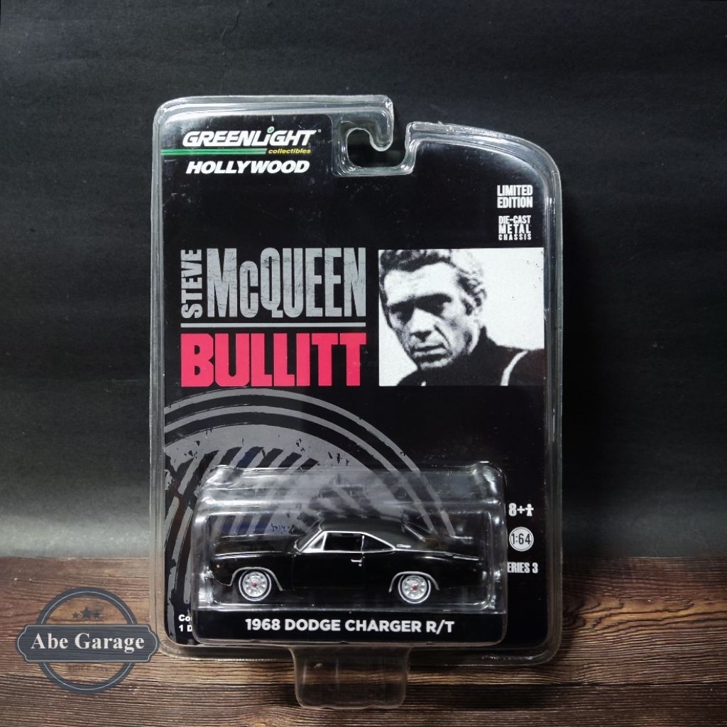 Greenlight Hollywood Steve Mc Queen Bullitt 1968 Dodge Charger R/T