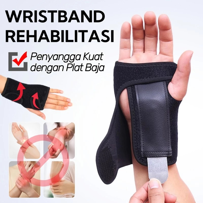CTS Atau Carpal Tunnel Syndrome Dewasa Wrist Support & Pelindung Pergelangan Tangan & Steel Splint S
