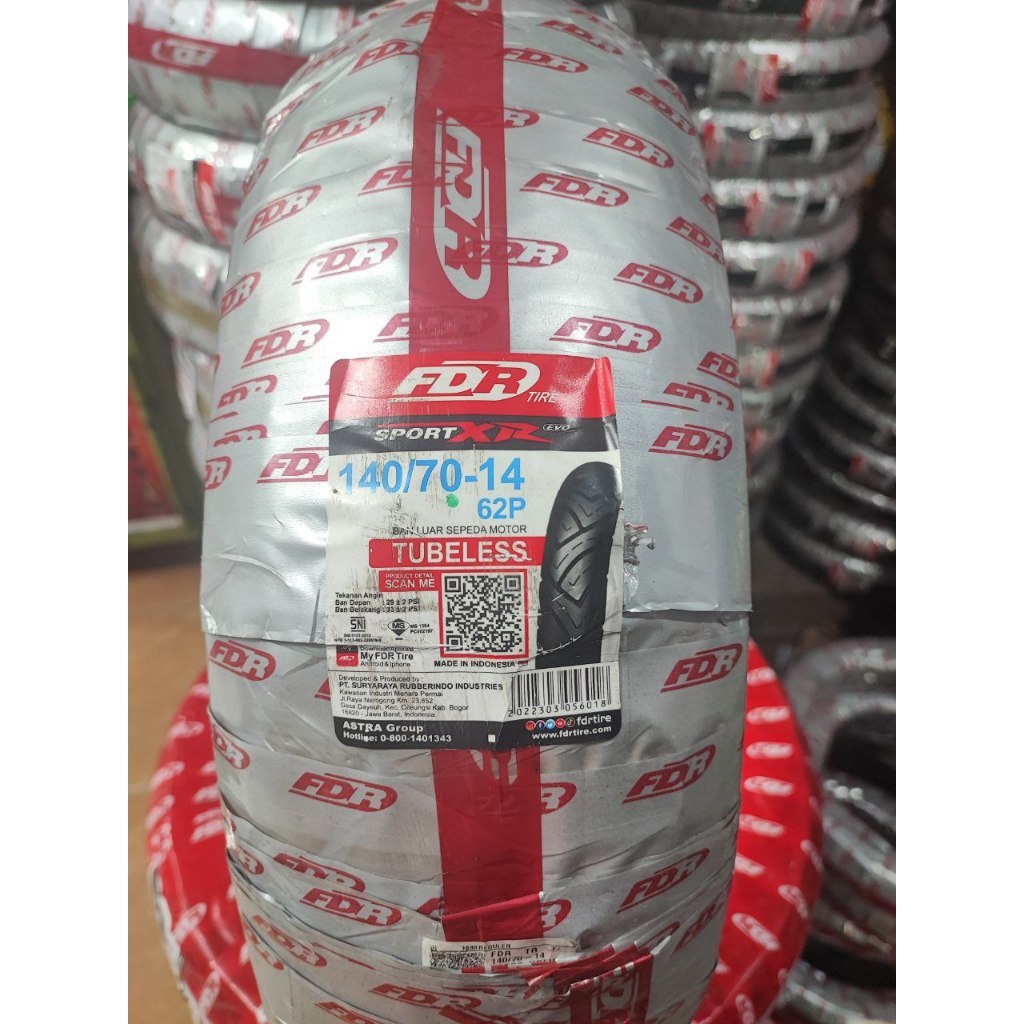 BAN FDR 140/70-14 SPORT XR EVO TUBELESS Ban Motor FORZA, AEROX 155, XMAX, ALL SERIES