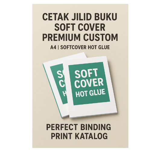 

Cetak Jilid Buku laporan Soft Cover Custom A4 | Softcover Hot Glue, Hot Melt Binding Soft-Cover, Perfect Binding | Print Katalog