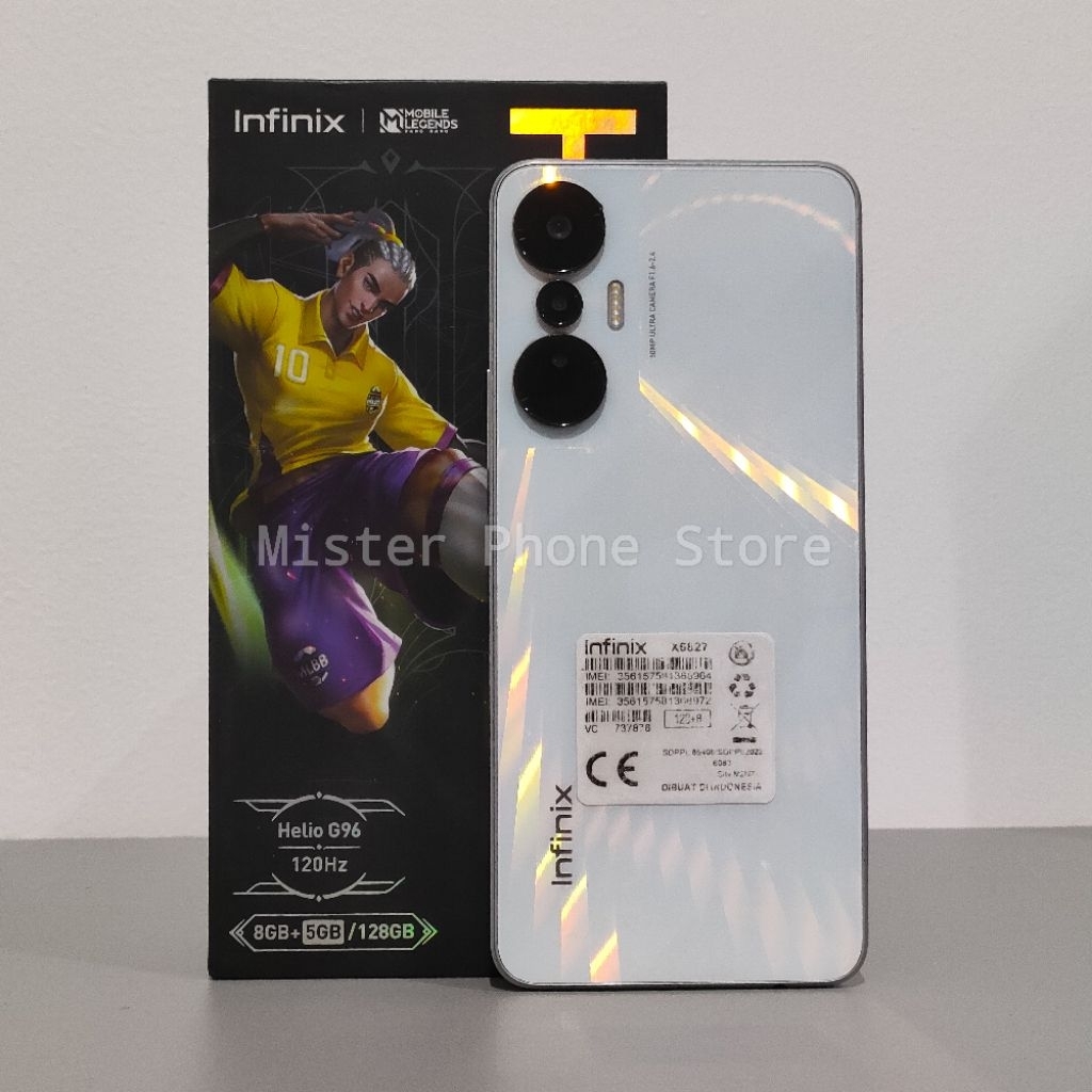 Infinix Hot 20S 8/128 GB Ex Resmi Indonesia Second Bekas Original - Check Deskripsi